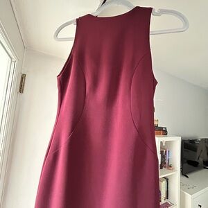 Elegant Burgundy Sleeveless Dress